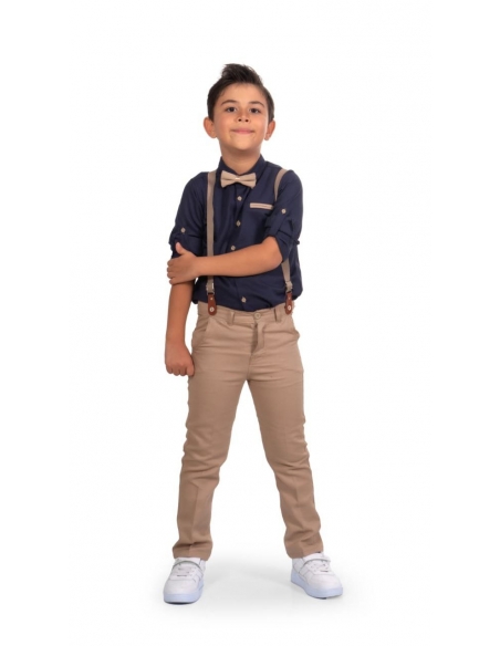 4 lü Takım(Pantolon_Askı_Papyon_Gömlek)